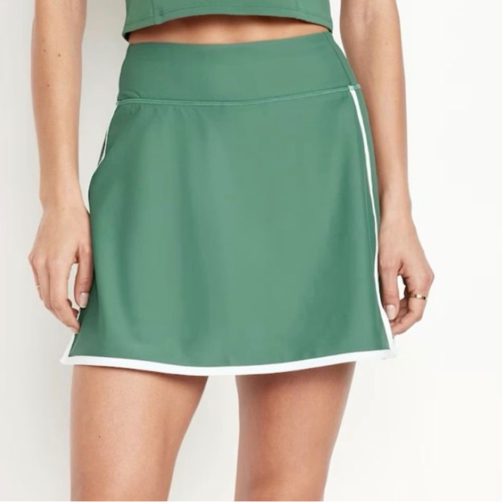 Old navy green a-line athletic skirt skort XL
